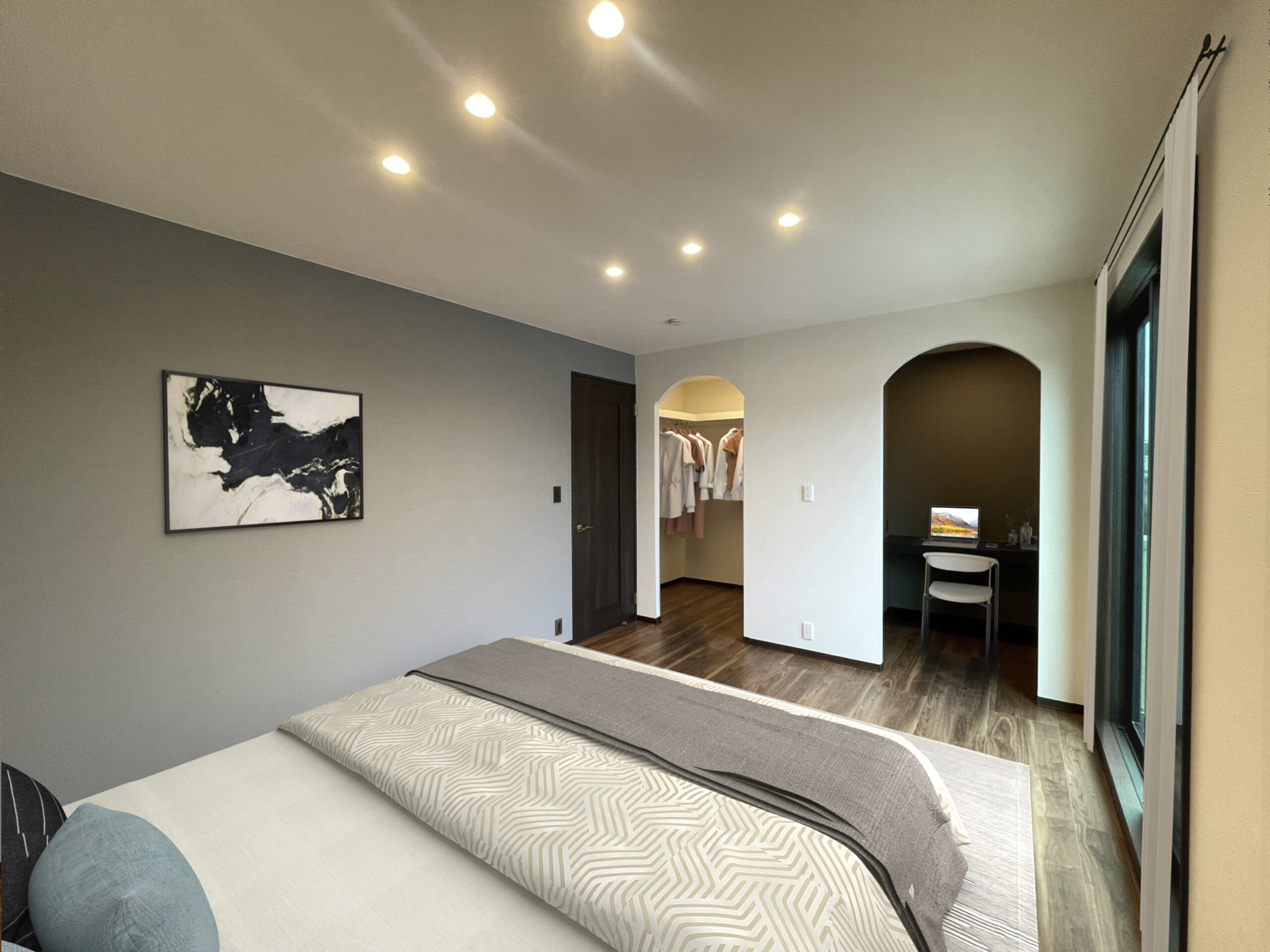 No.153/主寝室(25年11月撮影)
※家具類はCGによるイメージです CA荒川本郷No153_主寝室