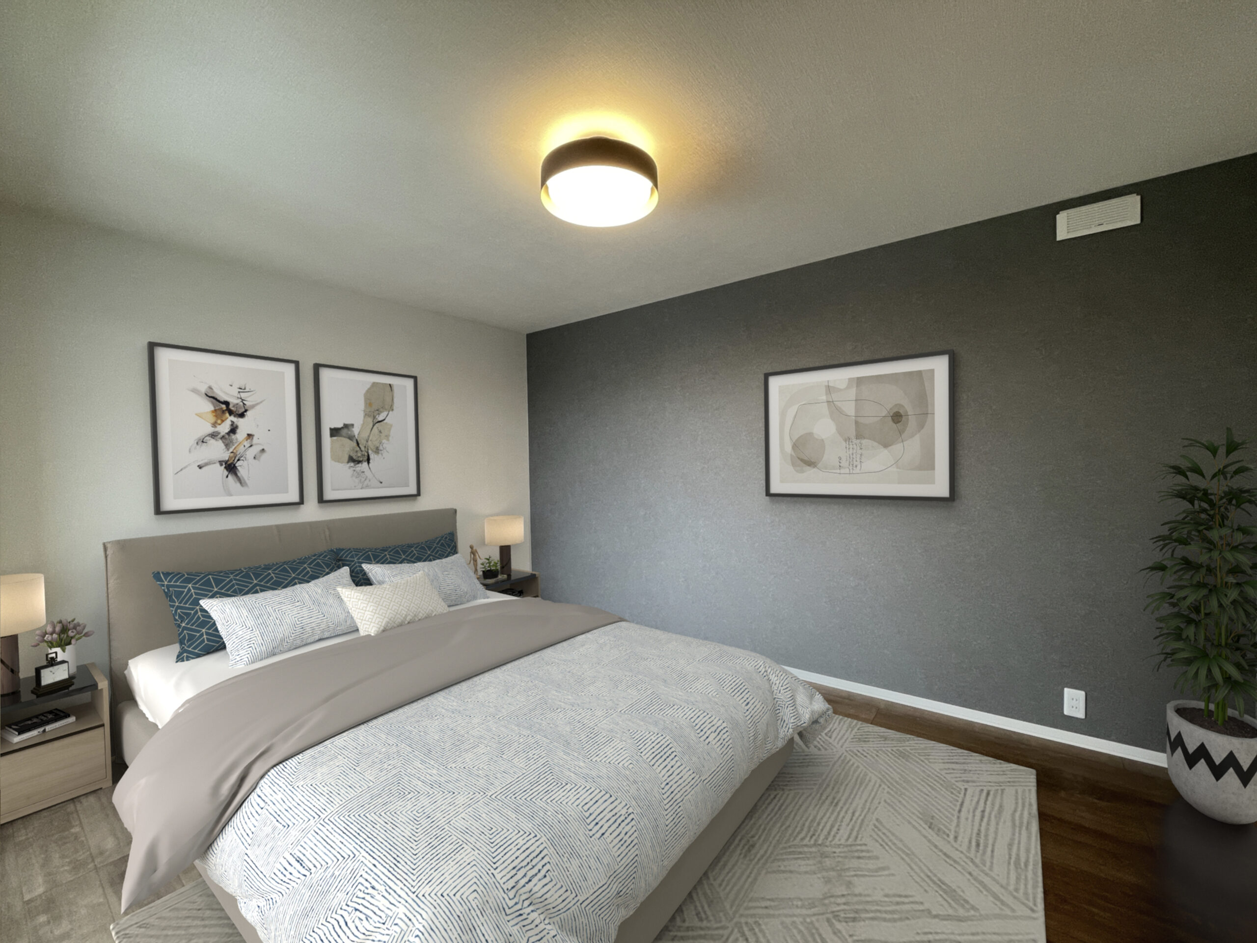 No.124/主寝室(25年11月撮影)
※家具類はCGによるイメージです CA荒川本郷No124_主寝室