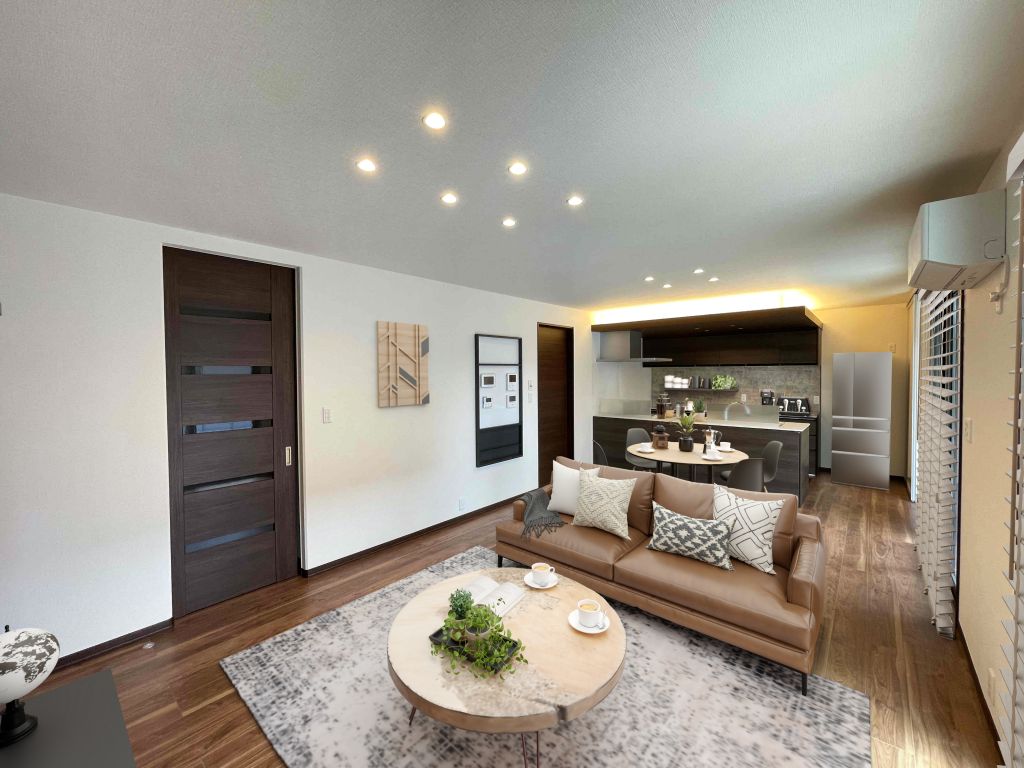 【価格改定】No.4/リビング
※家具類はCGによるイメージです No.4リビング_CG家具入り