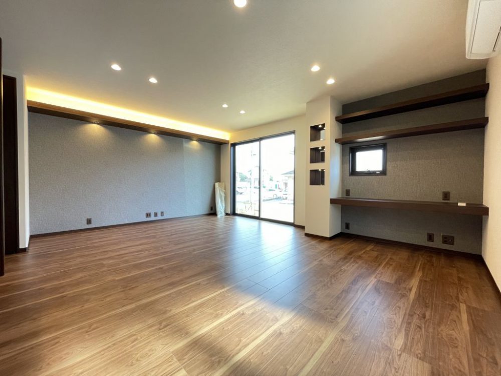 【価格改定】No.5/グレーとブラウンでシックにまとめたリビング(24年4月撮影) No.5リビング