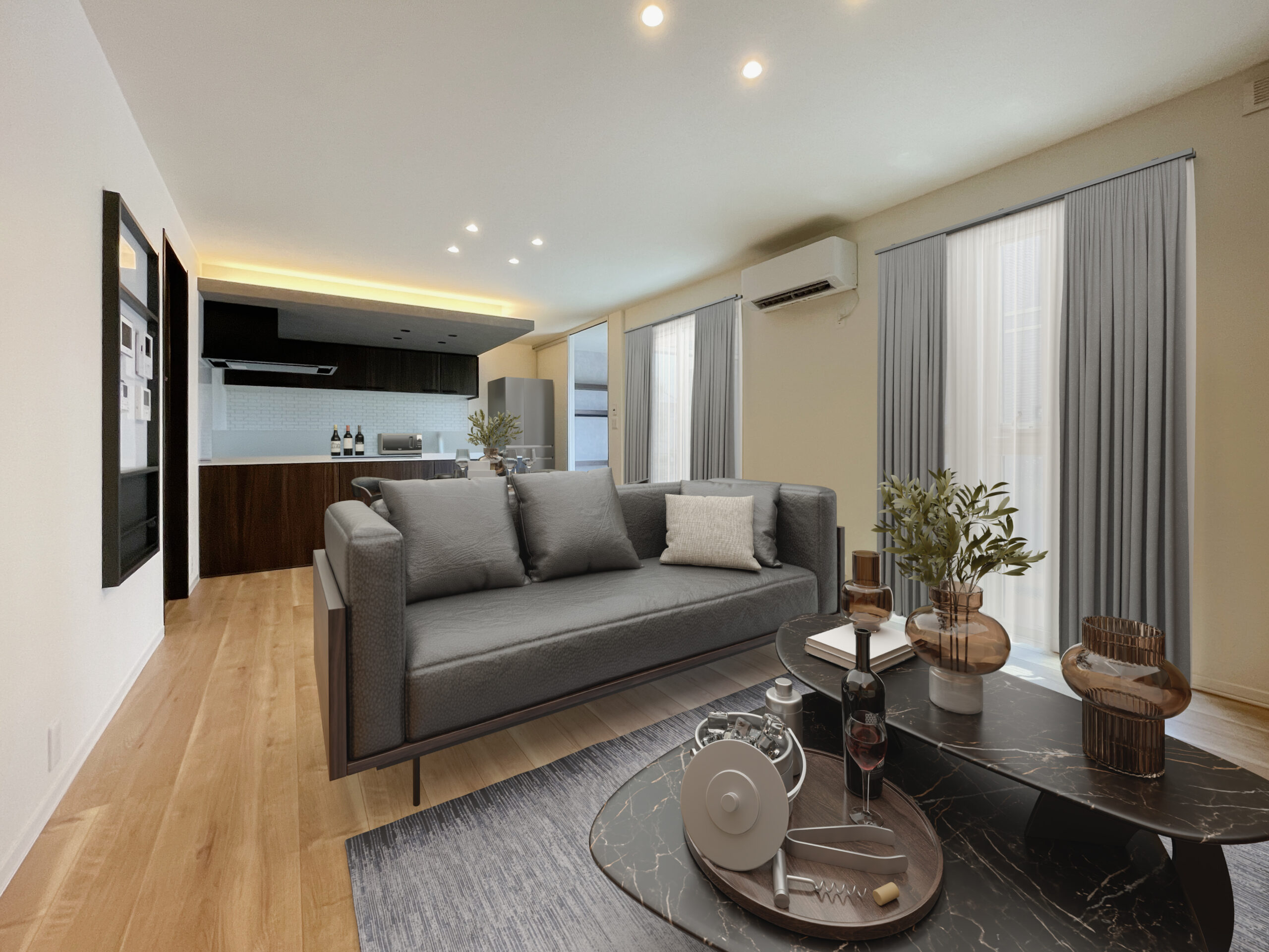 【価格改定】No.2/LDK
※家具類はCGによるイメージです SHP本郷1丁目ⅡNo.2_LDK