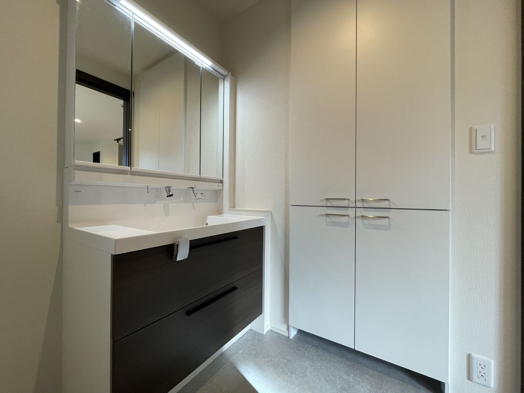 スマートハイムプレイス千波ⅤNo1_洗面室(26年1月撮影) スマートハイムプレイス千波ⅤNo1_洗面室