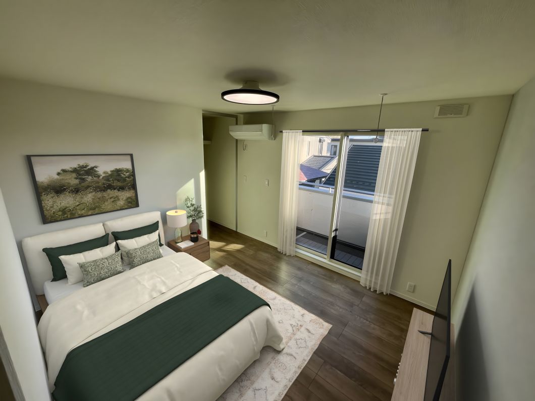 No2_主寝室
※家具等はCGによるイメージです スマートハイムプレイス宮中No2_主寝室