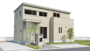 スマートハイムプレイス那珂市菅谷Ⅲ No.3外観パース図