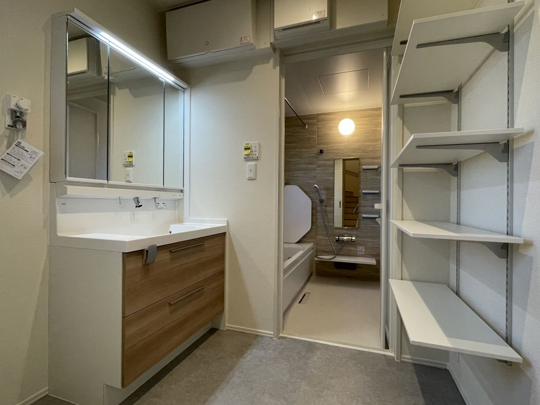 水戸市米沢町分譲地No3_洗面室(26年1月撮影) 水戸市米沢町分譲地No3_洗面室