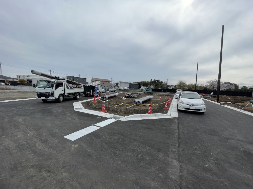 No.22/現地土地写真(26年4月撮影) スマートハイムプレイス河和田町No.22_造成工事中の様子