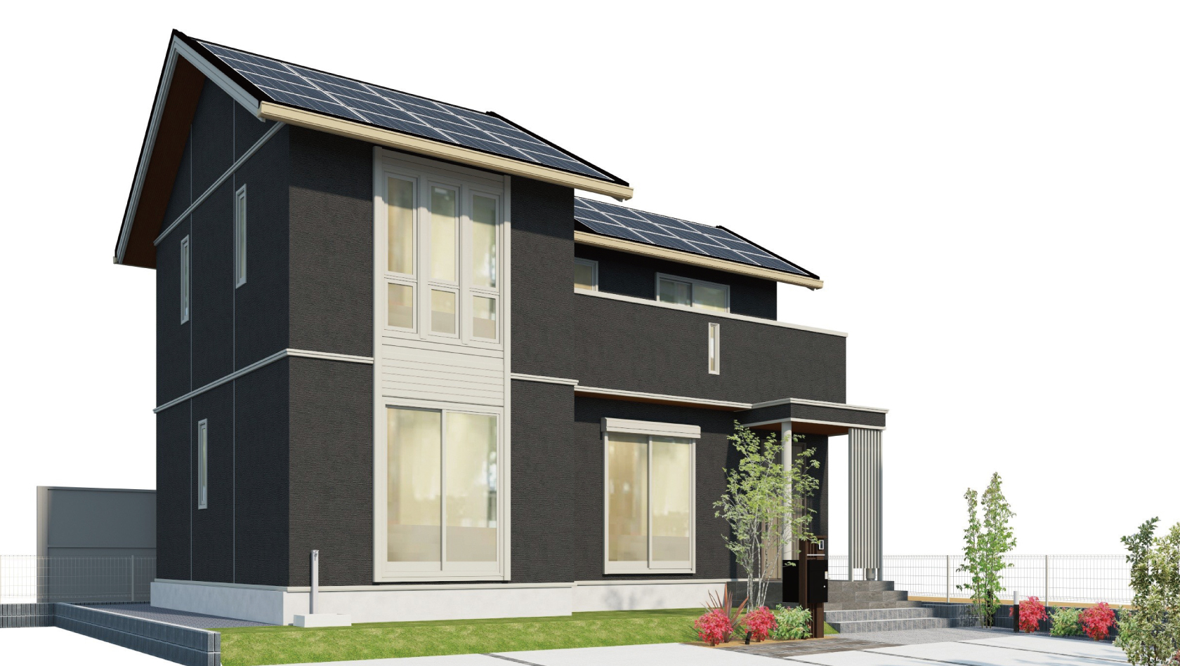 スマートハイムプレイス筑西市花の前_外観パース図