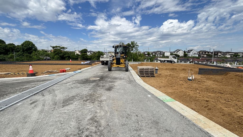 スマートハイムプレイス牛久Ⅲ_分譲地道路