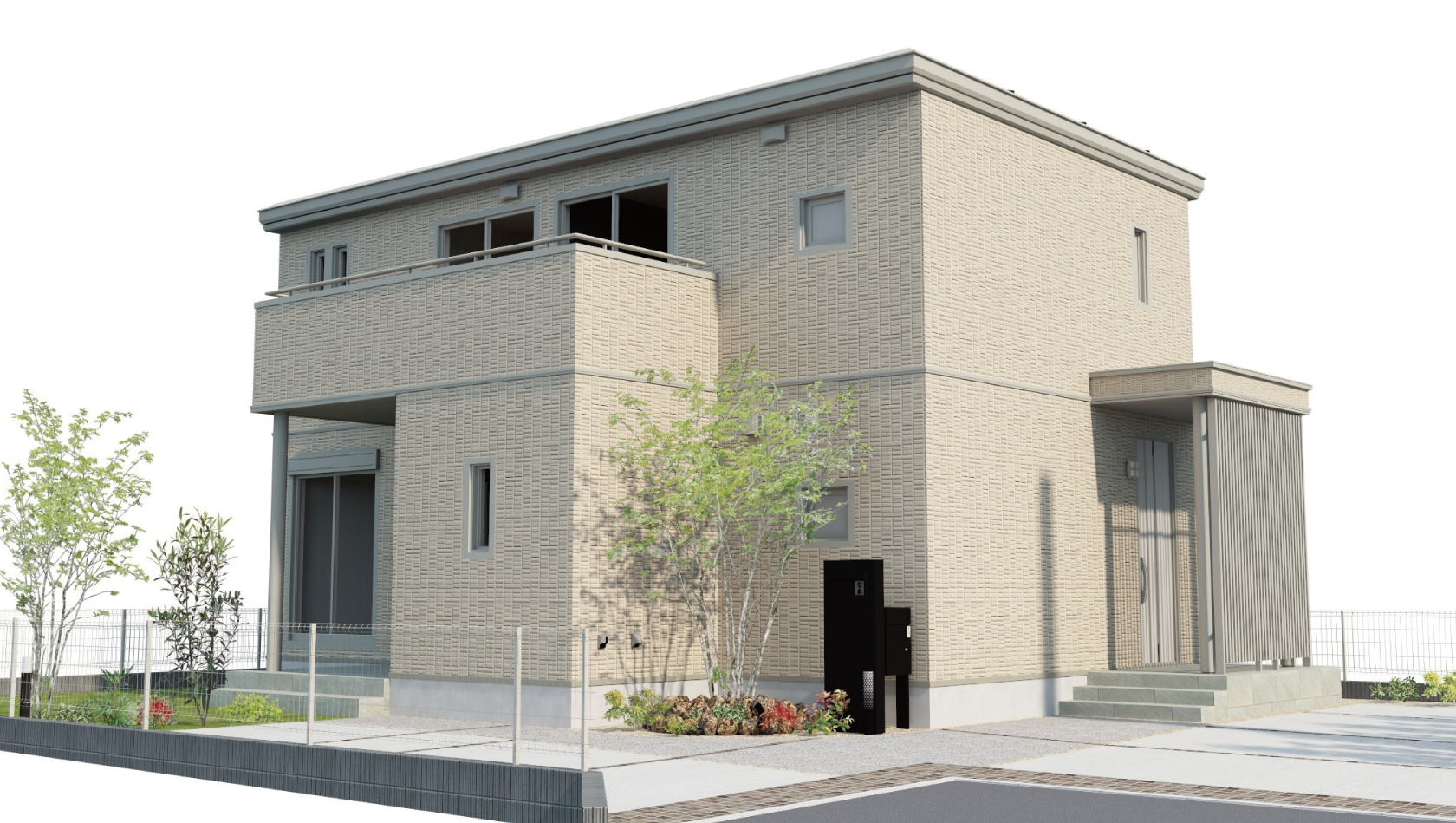 スマートハイムプレイス神栖二丁目No2_外観パース図