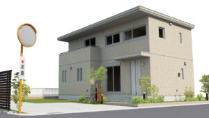 水戸市平須町No1_外観パース図