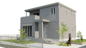 水戸市平須町No3_外観パース図