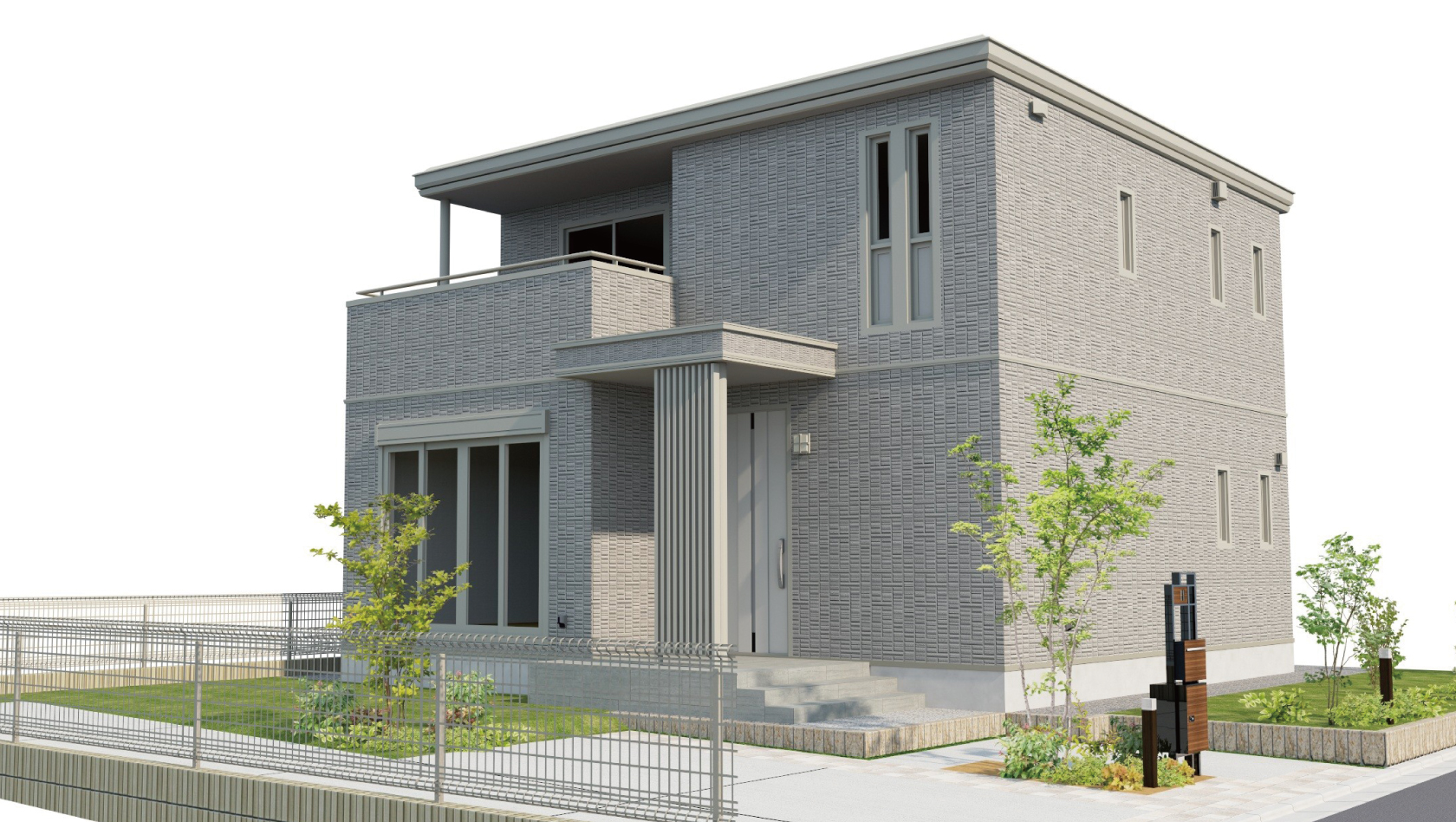 水戸市平須町No3_外観パース図