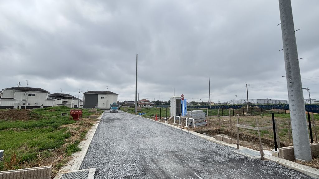 分譲地内道路/造成工事中(26年8月撮影) スマートハイムシティ下稲吉_分譲地内道路