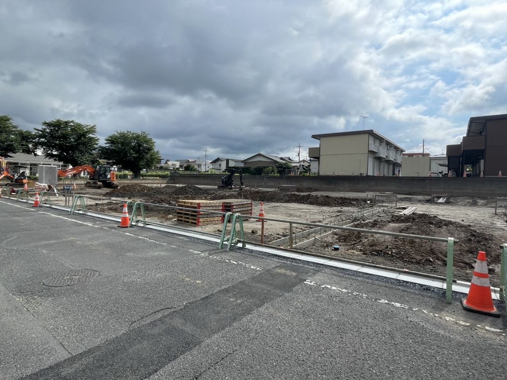 約54坪の分譲地です(26年7月撮影) スマートハイムプレイス東石川_造成工事中