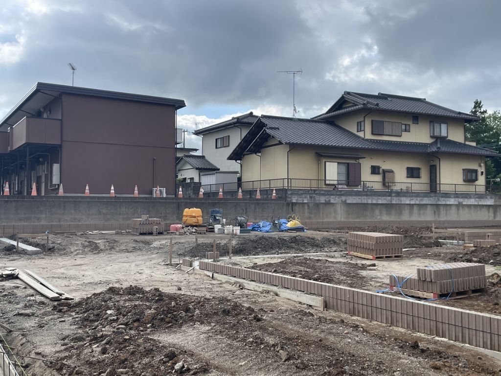 全12区画の分譲地(26年7月撮影) スマートハイムプレイス東石川_造成工事中